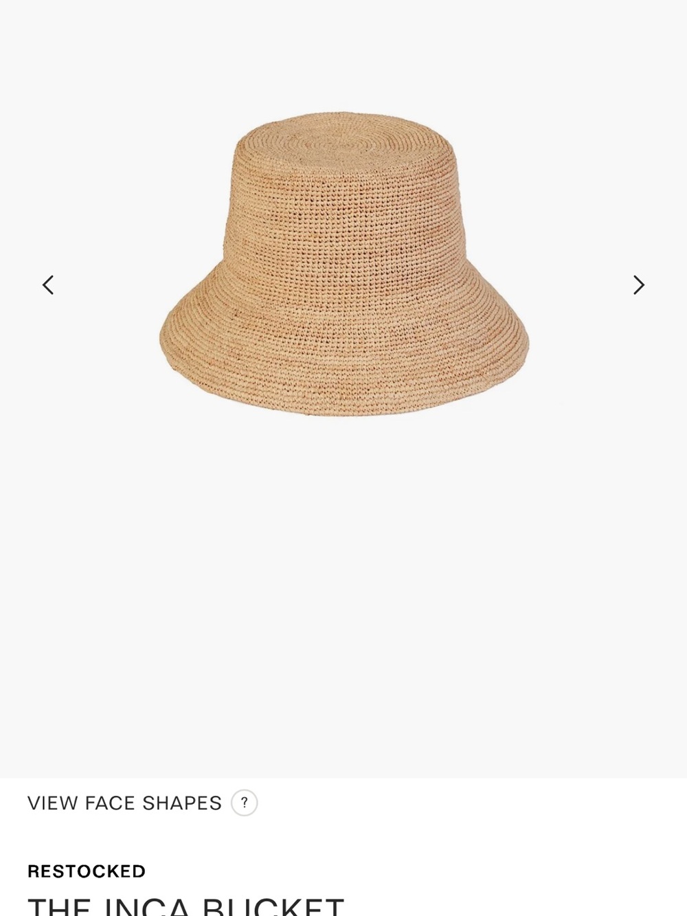 Lack Of Color Inca $150 Tan Crochet Bucket Hat Rattan Small